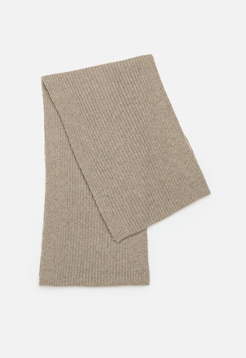 H&M - Rib-knit scarf - beige