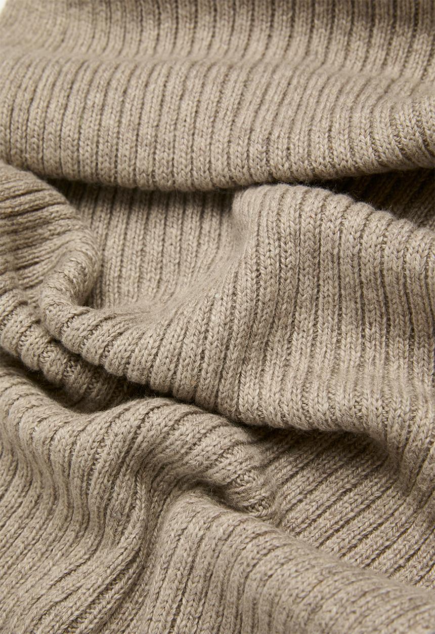 H&M - Rib-knit scarf - beige