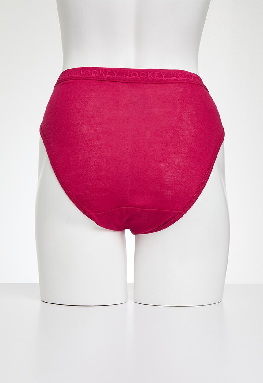 Jockey - 5 Pack plain tonal elastic french cut - black/taupe/lilac/cherry/capp