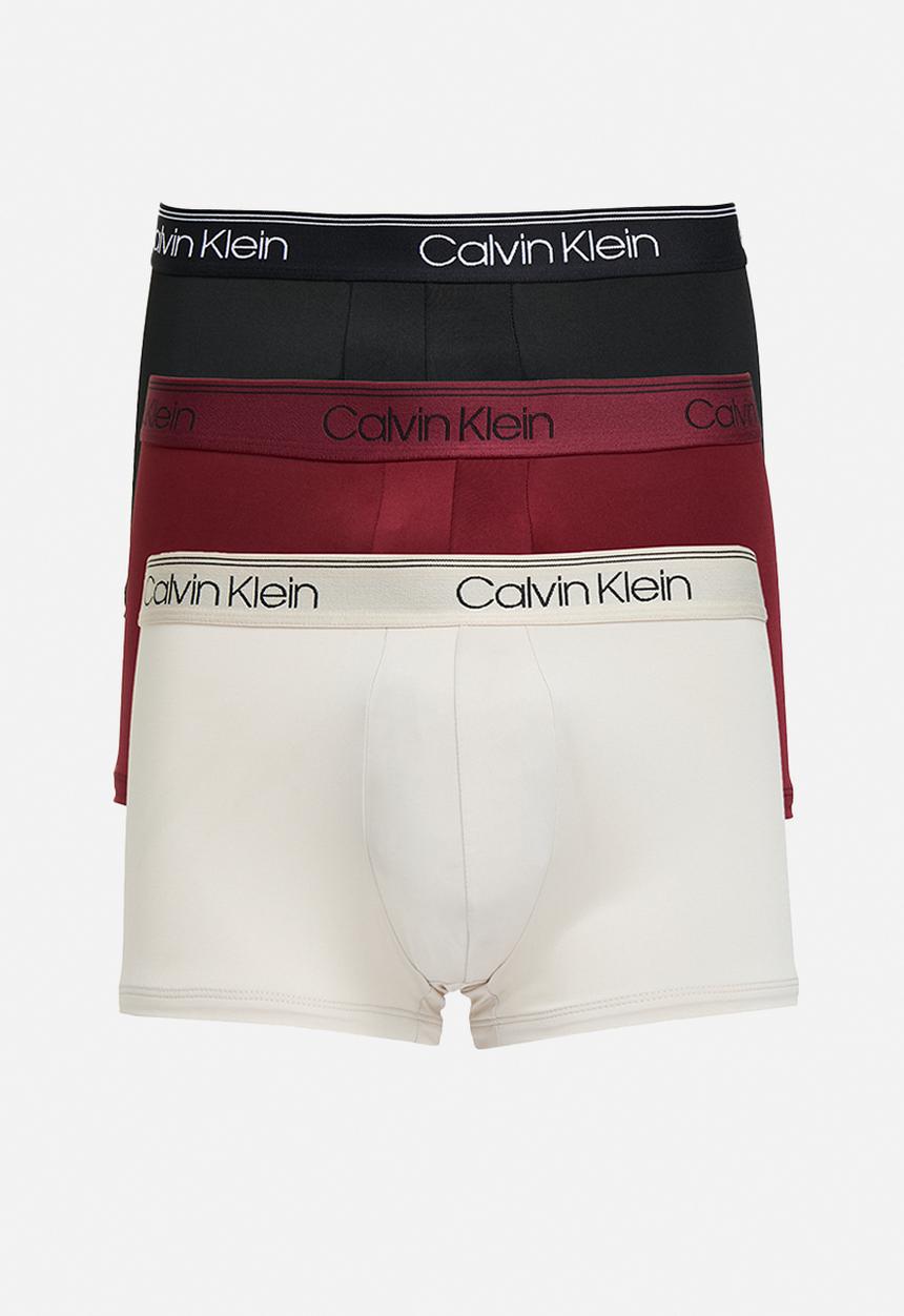 Calvin Klein - Low Rise Trunk 3 Pack - Black, Syrah, Cocoon