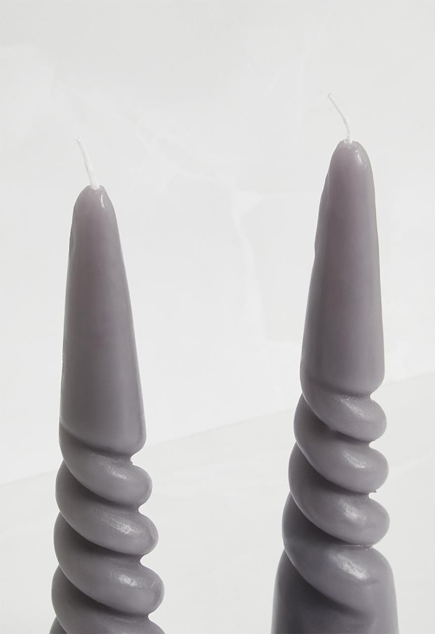 Sixth Floor - Set 2 Candle Twisted - Lilac