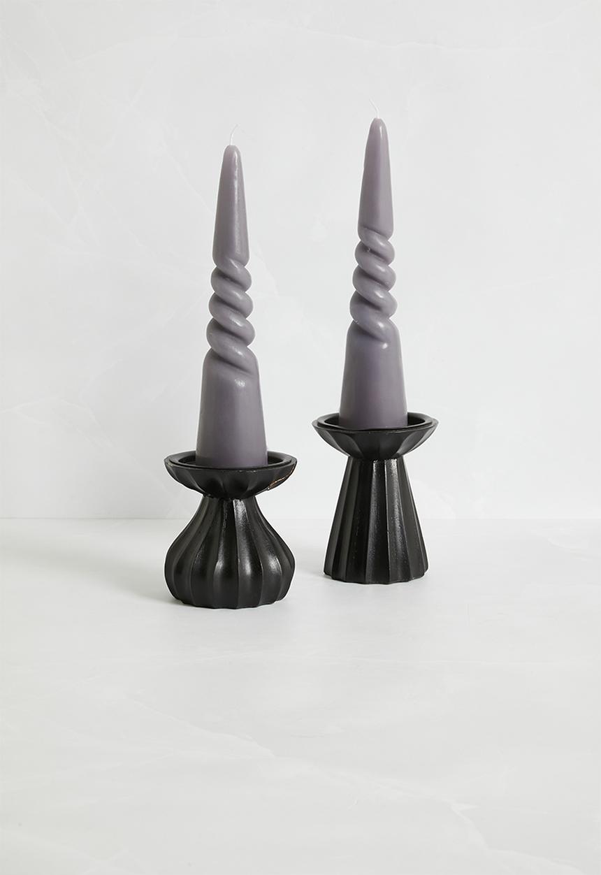 Sixth Floor - Set 2 Candle Twisted - Lilac