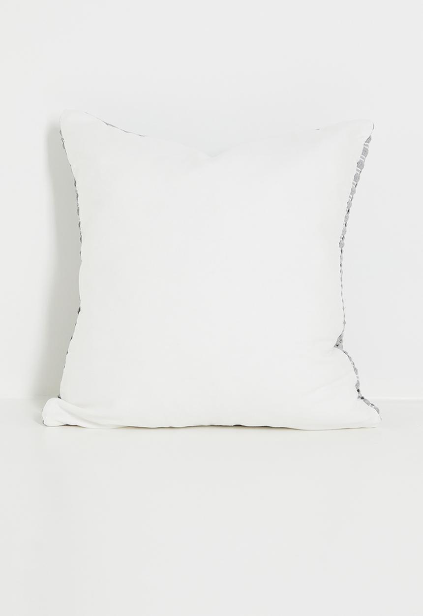 Sixth Floor - Zuri embroidered cushion cover - Grey