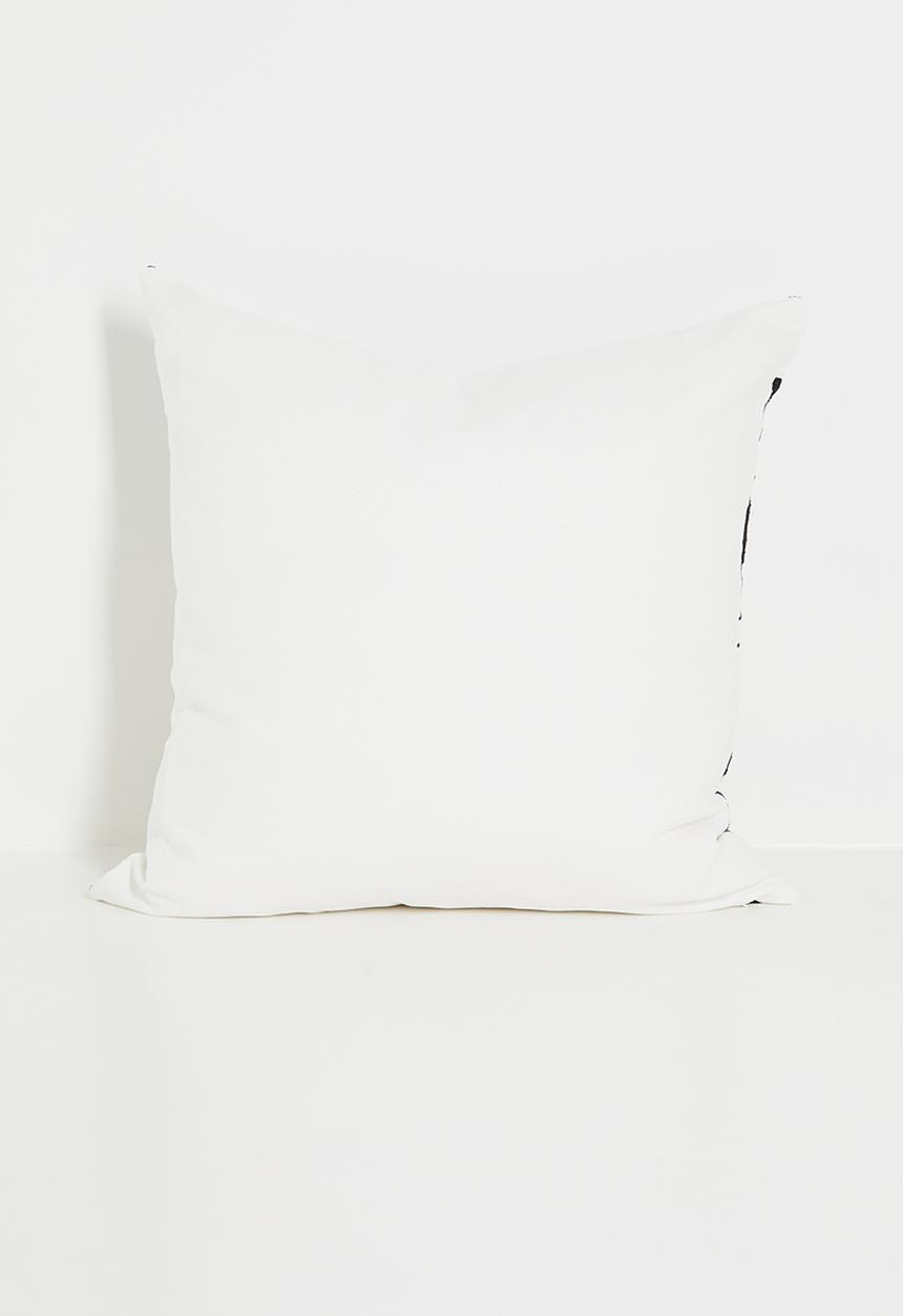 Sixth Floor - Liefie embroidered cushion cover - Black & White