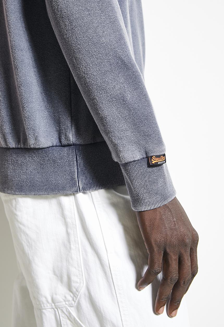 Superdry. - Vintage Wash Relaxed Crew - Lauren Navy