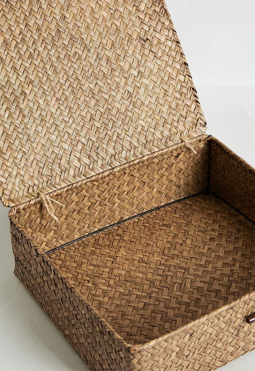 Sixth Floor - Set of Seagrass Storage Baskets - Natural
