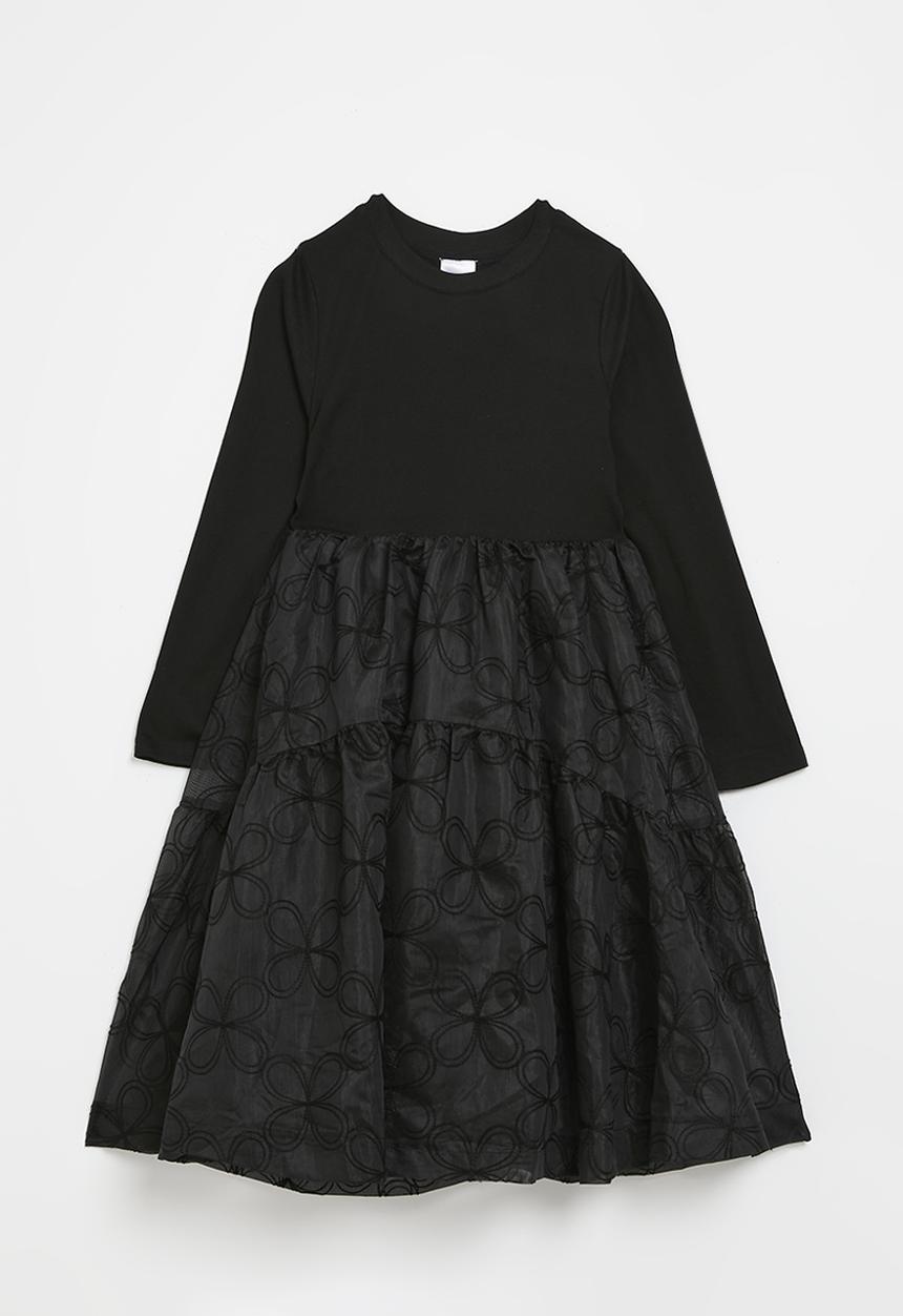 Pop Candy - Combo dress-black