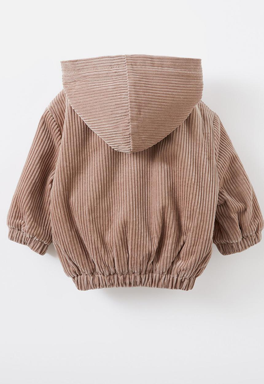 Cotton On - Bruce cord bomber jacket - oatmilk
