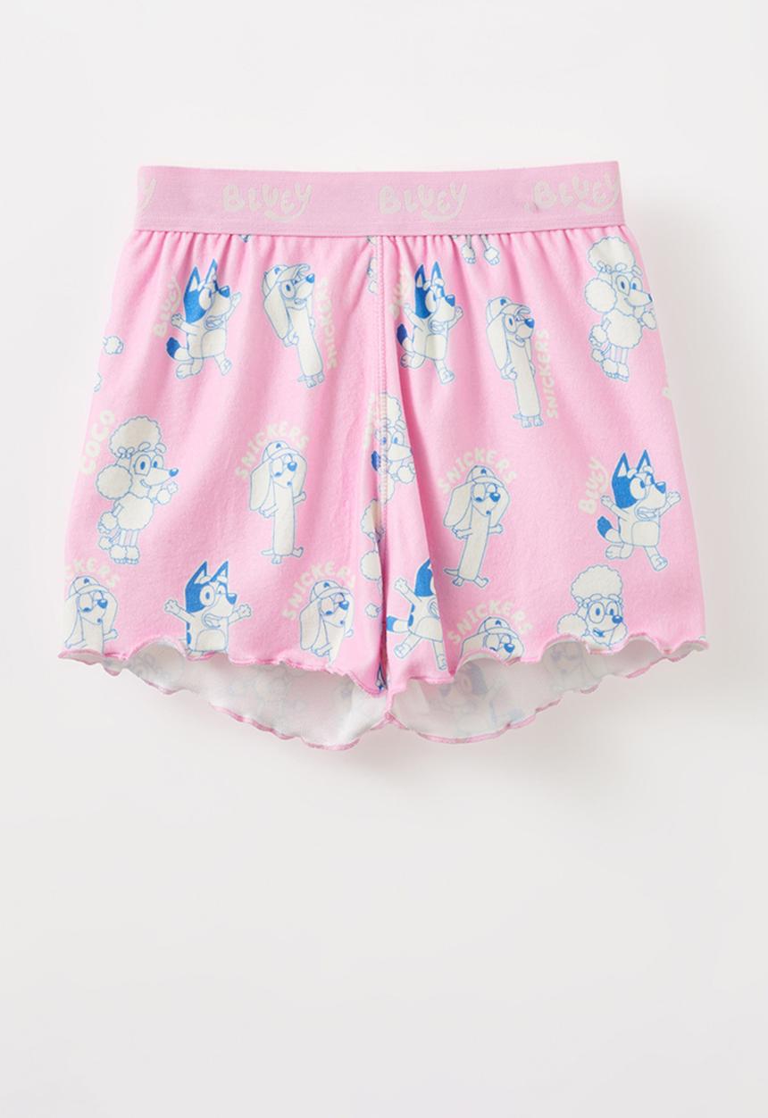 Cotton On - Dani short sleeve pyjama set licensed - lcn blu fairy pink/coco