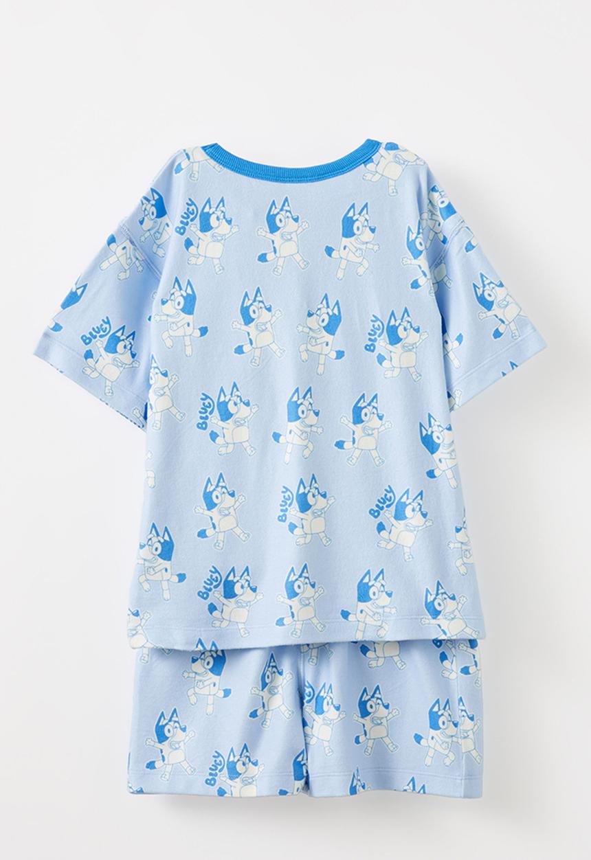 Cotton On - Damon short sleeve pyjama set license - lcn blu dawn blue/bluey yardage