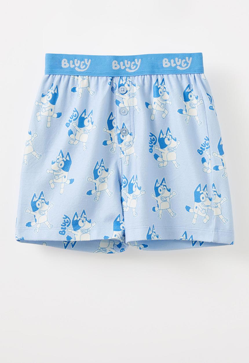 Cotton On - Damon short sleeve pyjama set license - lcn blu dawn blue/bluey yardage