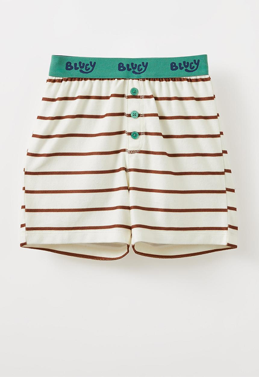 Cotton On - Damon short sleeve pyjama set license - lcn blu dark vanilla/chestnut 