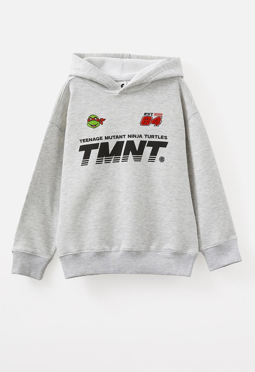 Cotton On - License sammy oversize hoodie - lcn nic fog grey marle/tmnt 84