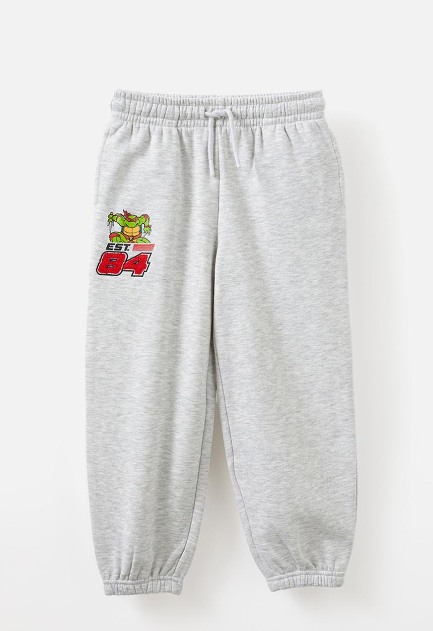 Cotton On - License sammy relax trackpant - lcn nic fog grey marle/tmnt 84
