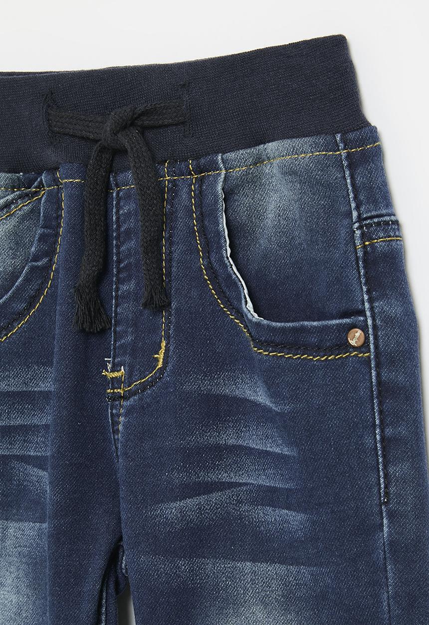 Pop Candy - Elasticated waist jeans - dark blue