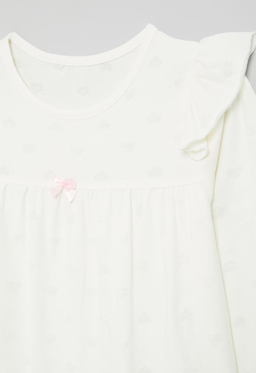 Pop Candy - Frilled tee - white
