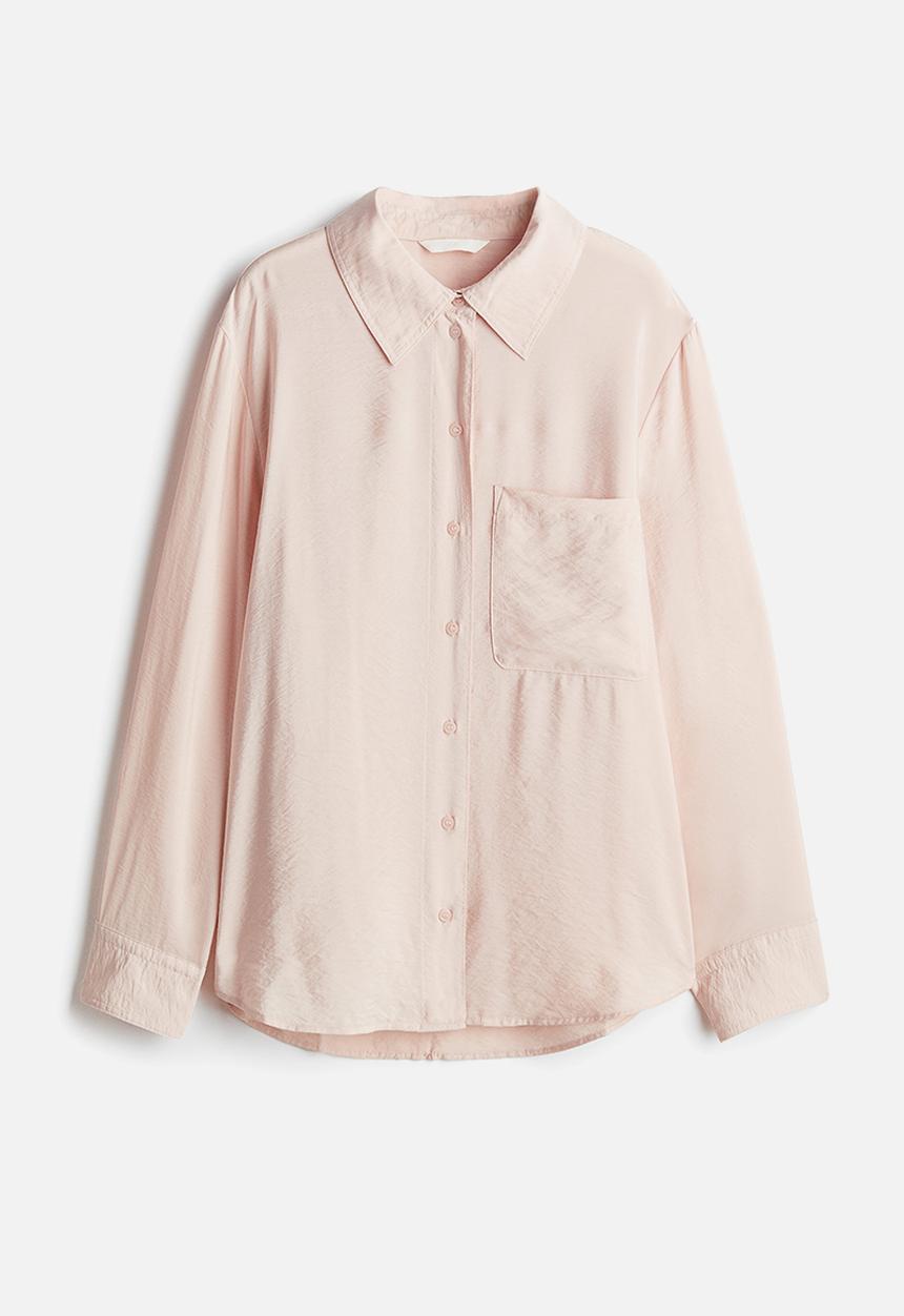 H&M - Viscose-blend shirt - powder pink