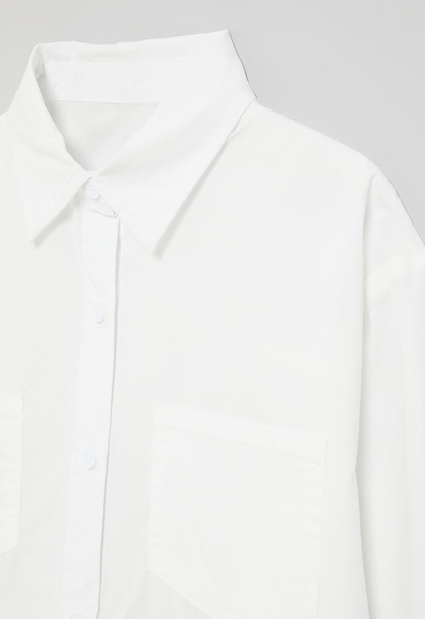 Pop Candy - Button down shirt-white