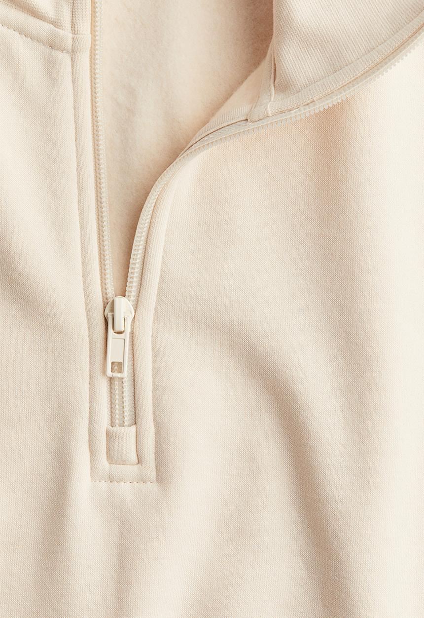 H&M - Zip-top sweatshirt - light beige