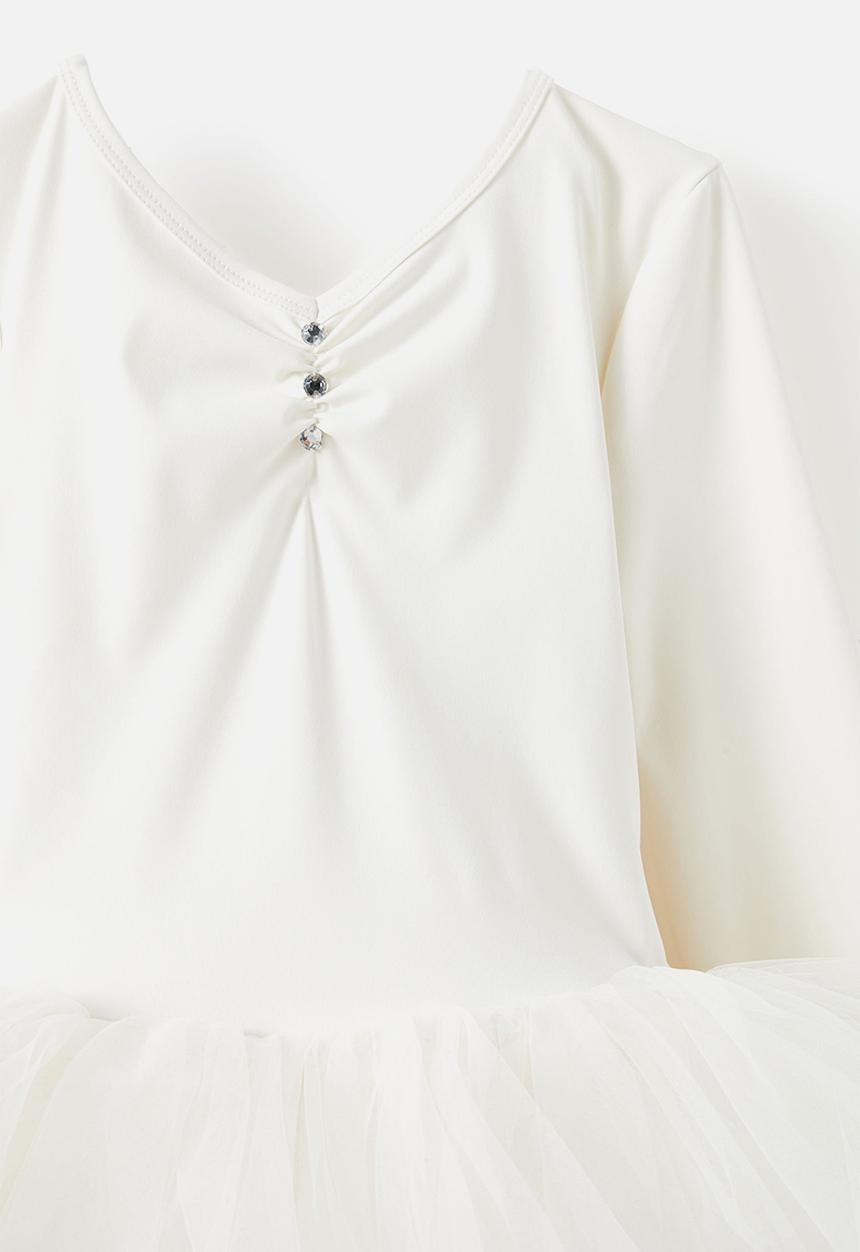 Cotton On - Evie long sleeve tutu - dark vanilla