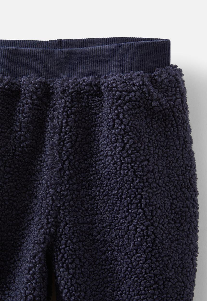 Cotton On - Teddy fleece trackpant - navy ink