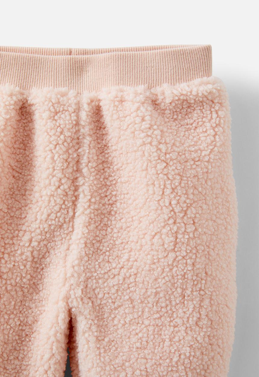 Cotton On - Teddy fleece trackpant - pink pearl