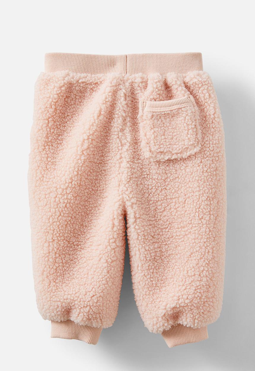 Cotton On - Teddy fleece trackpant - pink pearl