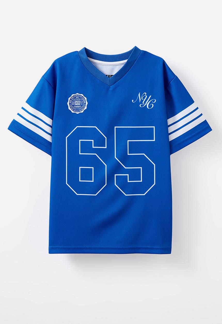Cotton On - Lewi short sleeve sports tee - harbour blue/ 65