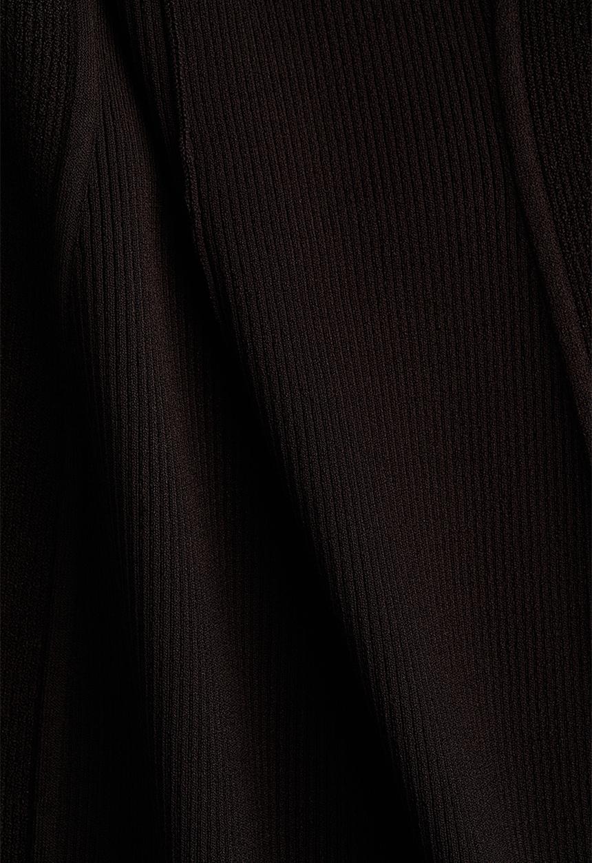 H&M - Cut-out-back dress - dark brown