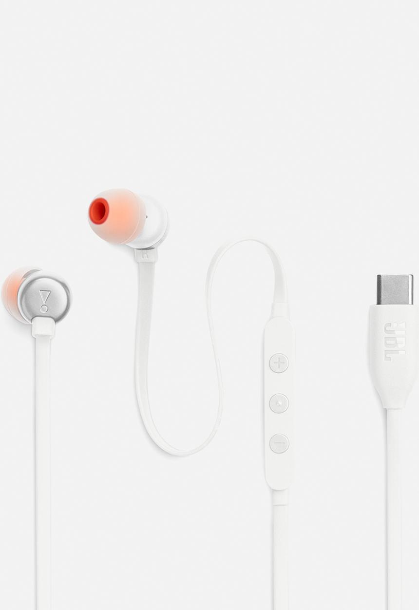 JBL - T310C USB-C In-Ear Headphones - White