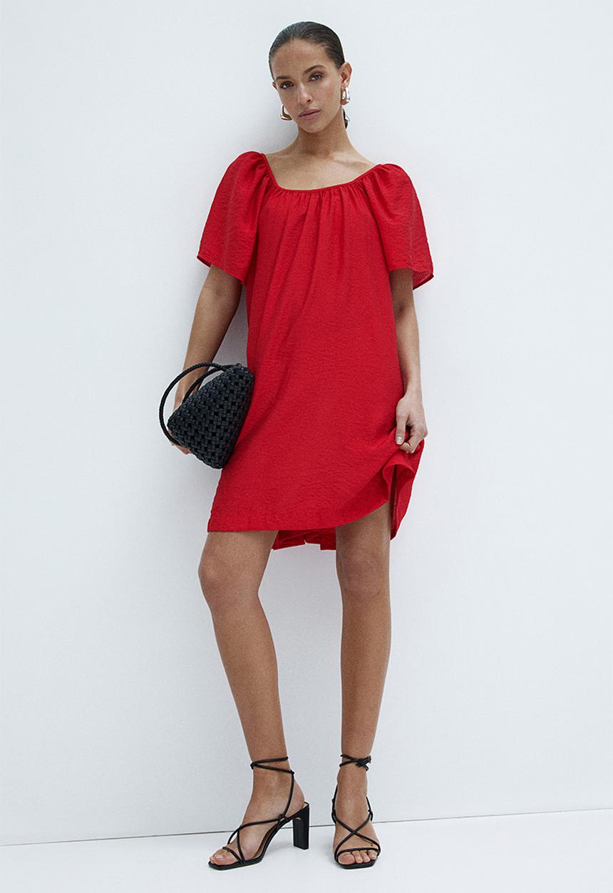 H&M - A-line dress - red