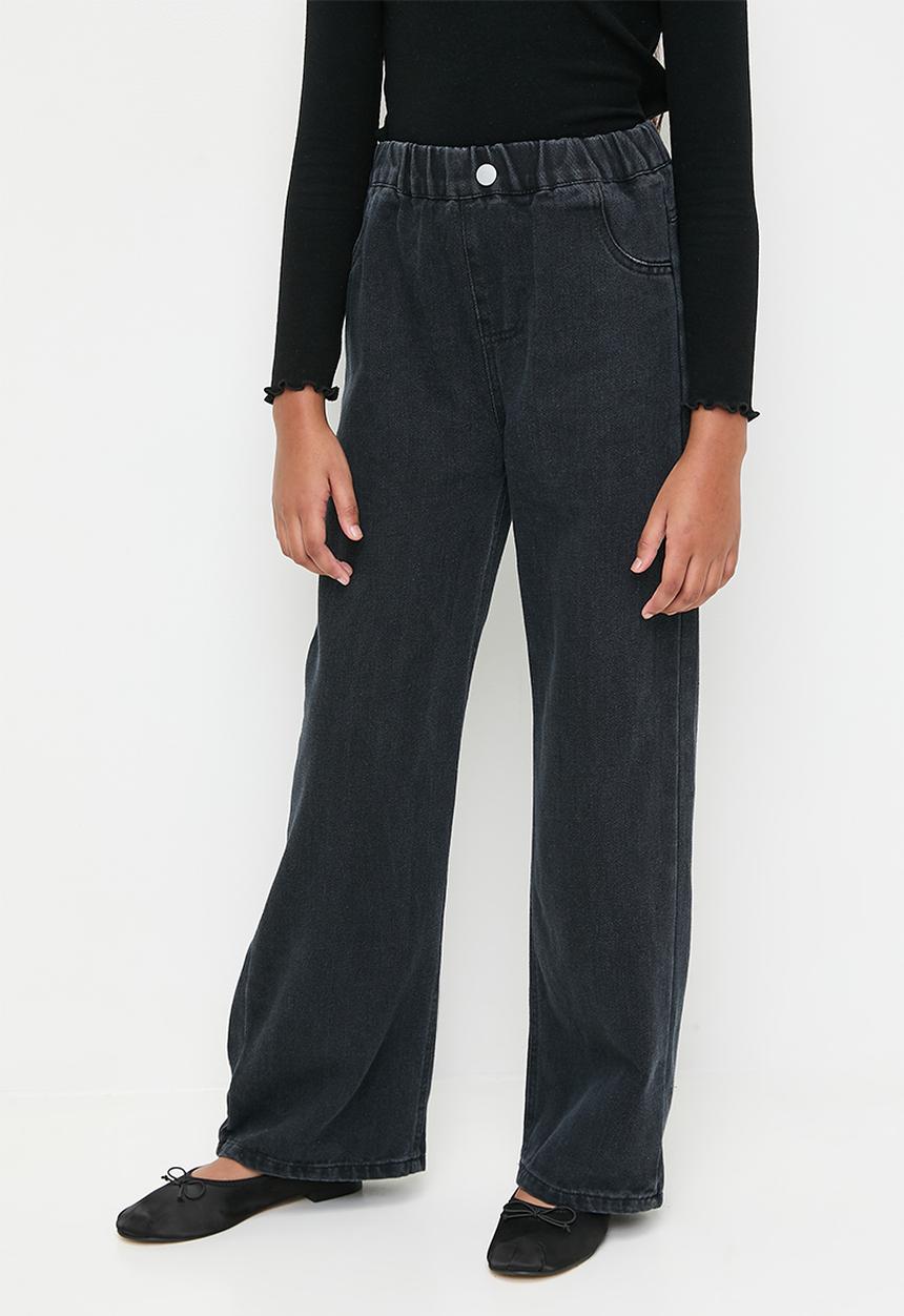 Pop Candy - Wide leg jeans -black