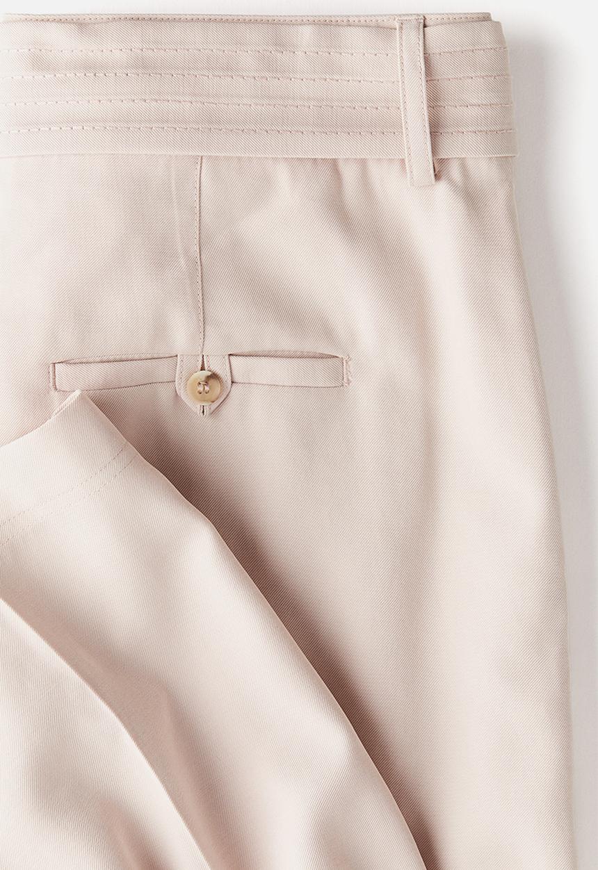 H&M - Belted trousers - powder pink