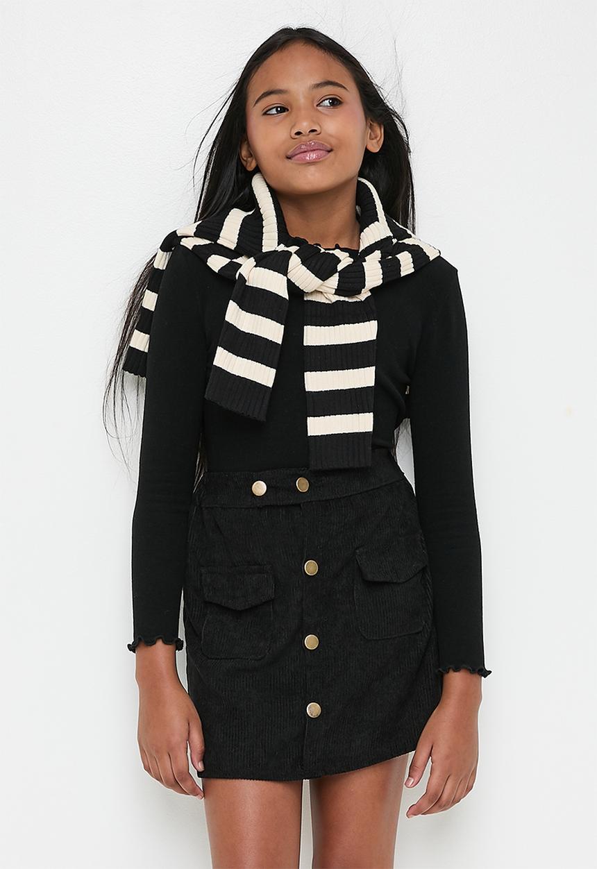 Pop Candy - Cord mini skirt - black