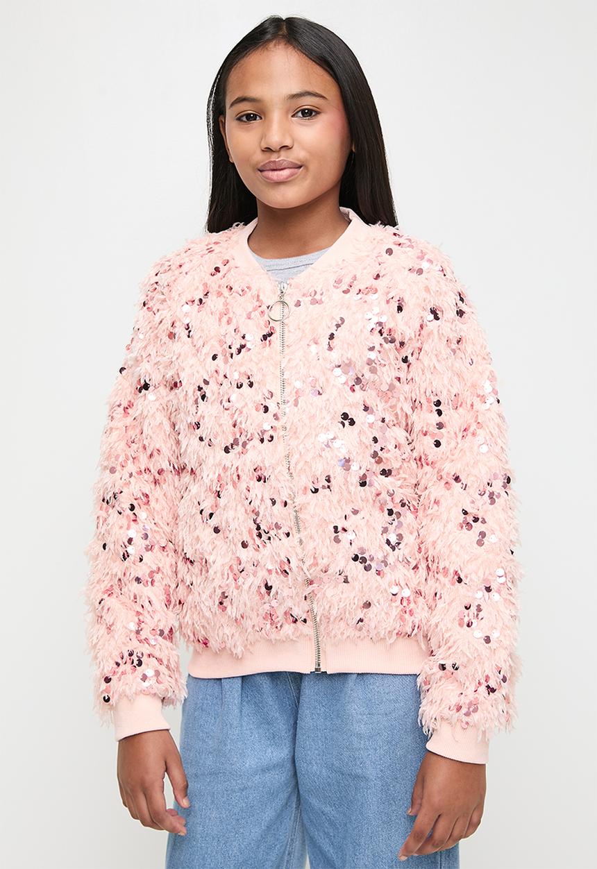 Pop Candy - Sequined bomber jacket - pink