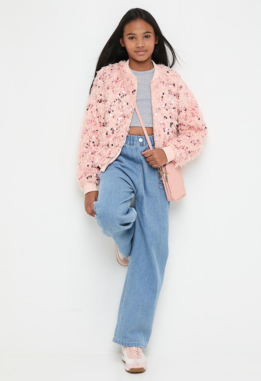 Pop Candy - Sequined bomber jacket - pink