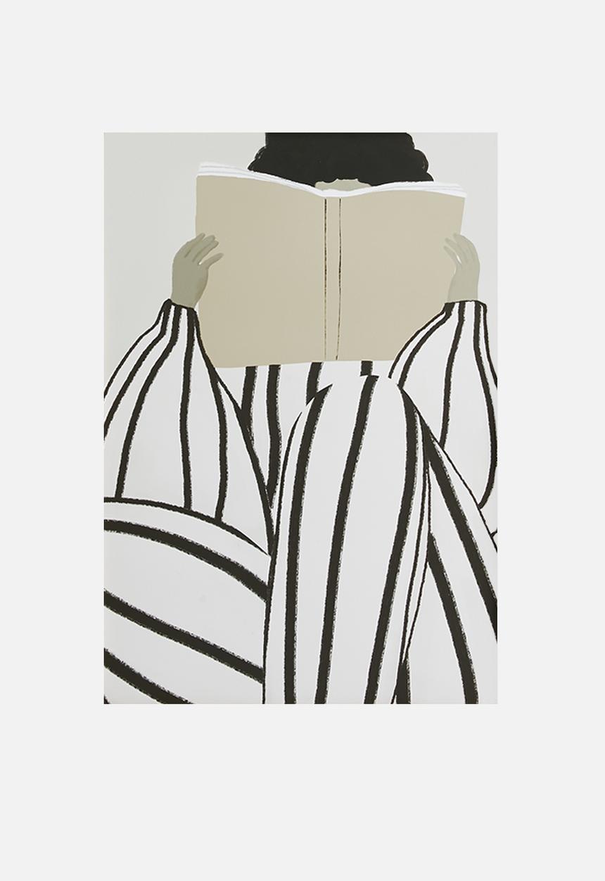 MJ Design Studio - Reading Women Wall Art