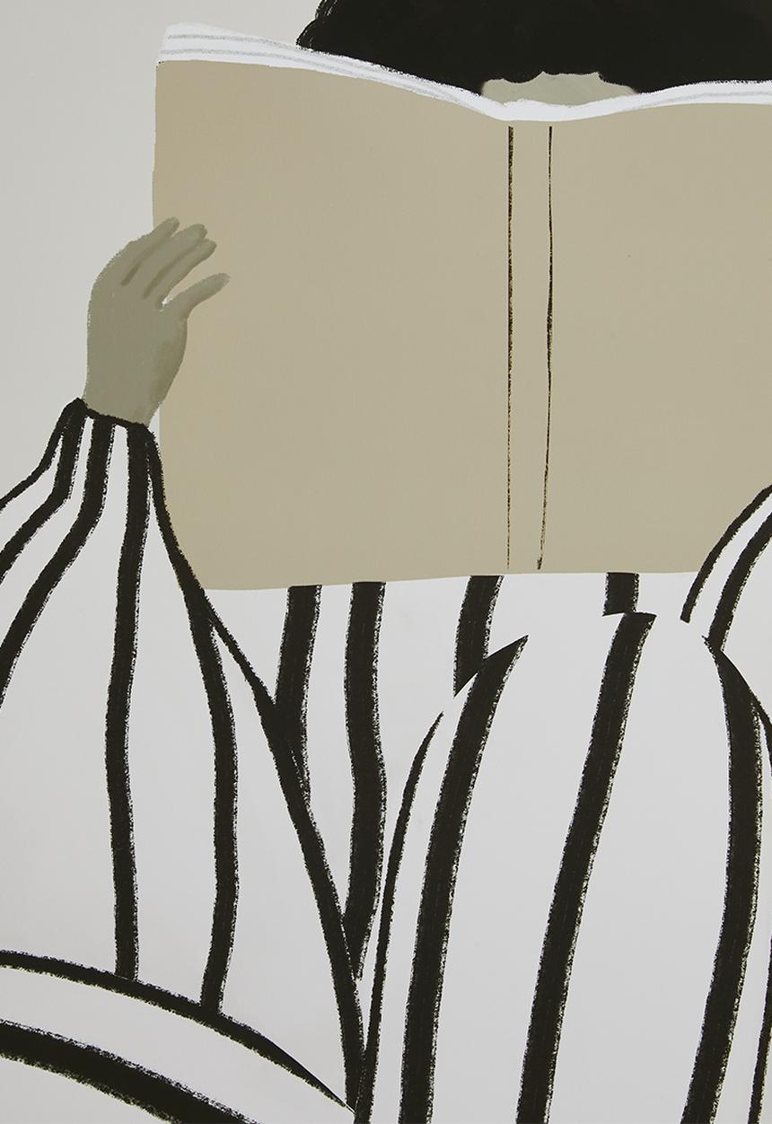 MJ Design Studio - Reading Women Wall Art