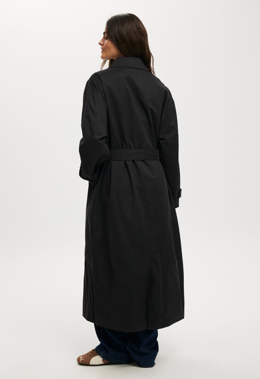 Cotton On - Ellie trench coat - black
