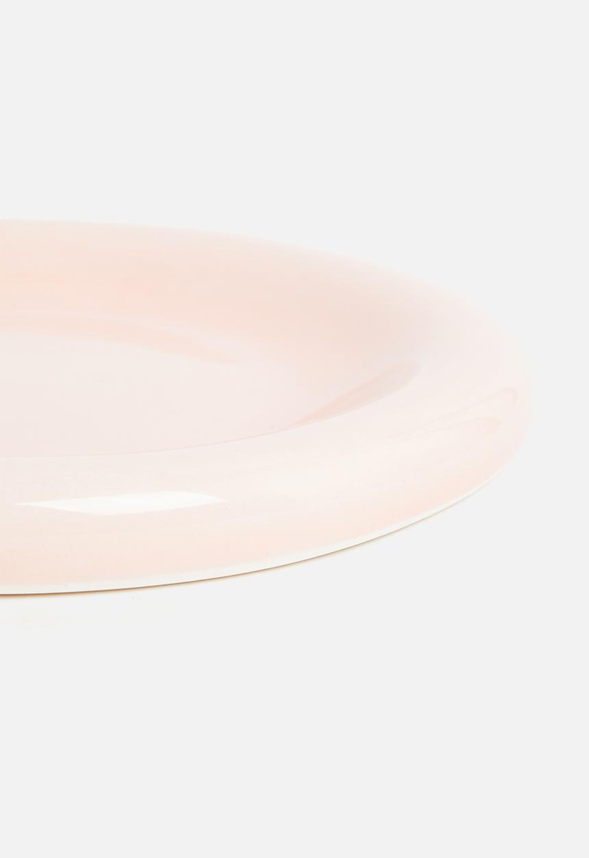 Urchin Art - Medium Luna serving plate - Salmon