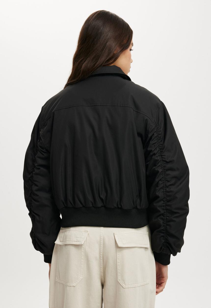Cotton On - Toby bomber jacket - black