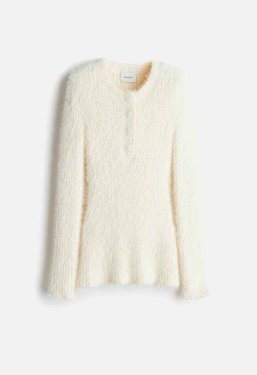 H&M - Fluffy-knit jumper - cream