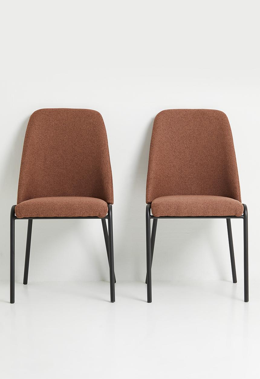 Sixth Floor - Desire chair set of 2 - rust