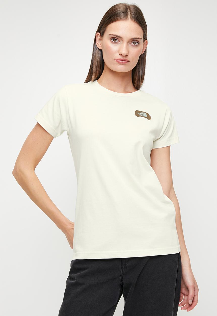 The North Face - W Ss Outdoor Graphic Tee - White Dune