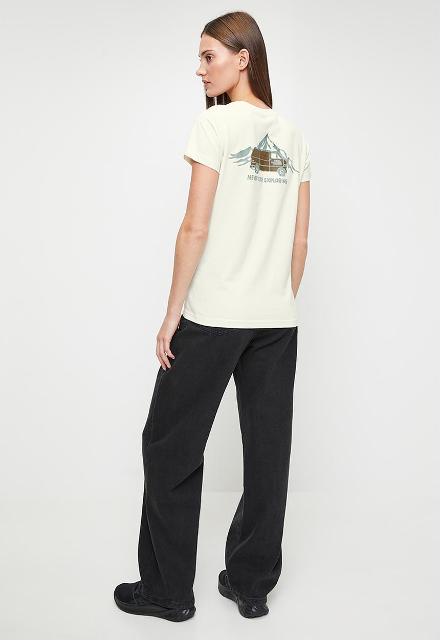 The North Face - W Ss Outdoor Graphic Tee - White Dune