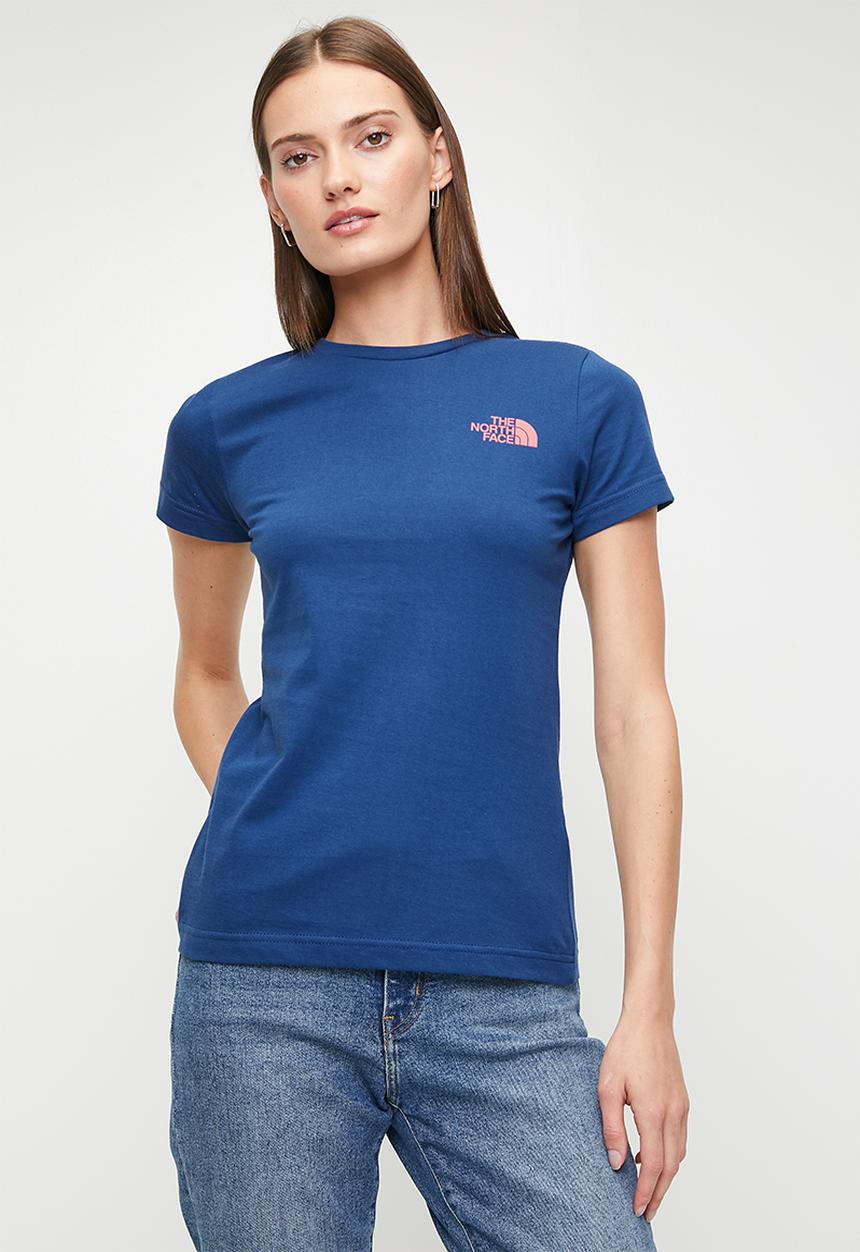 The North Face - Box Nse Slim Tee - Estate Blue-Metal