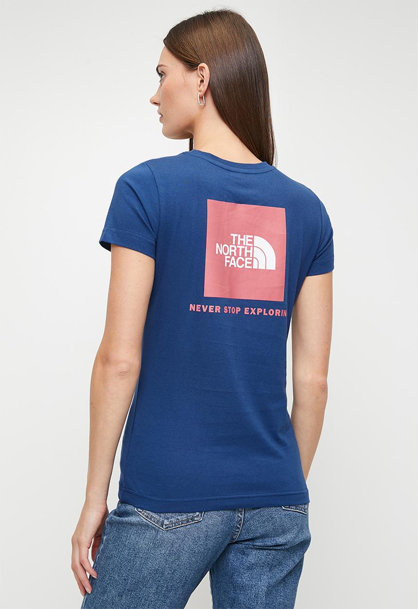 The North Face - Box Nse Slim Tee - Estate Blue-Metal