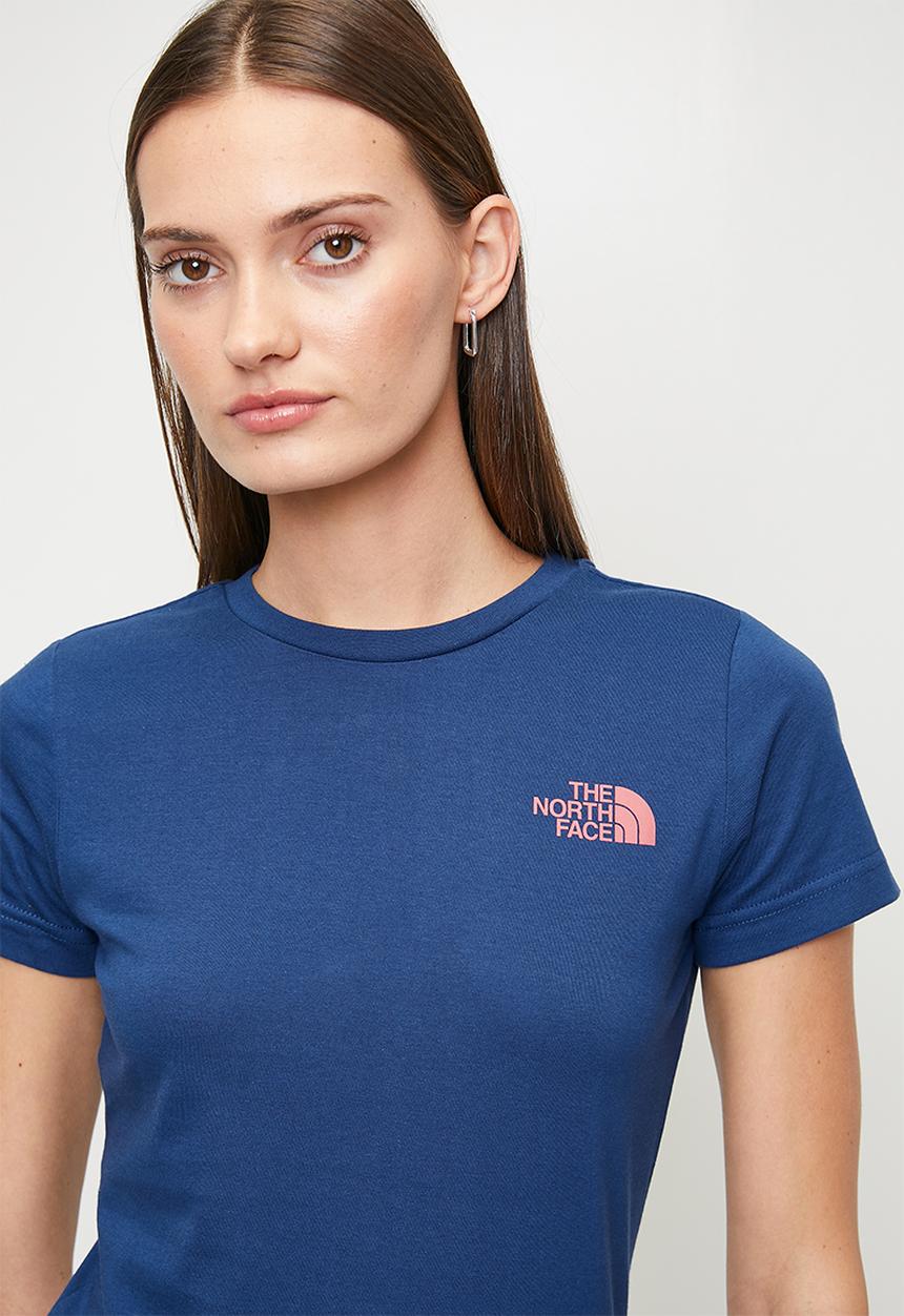 The North Face - Box Nse Slim Tee - Estate Blue-Metal