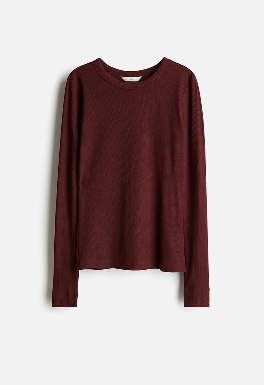 H&M - Ribbed top - red