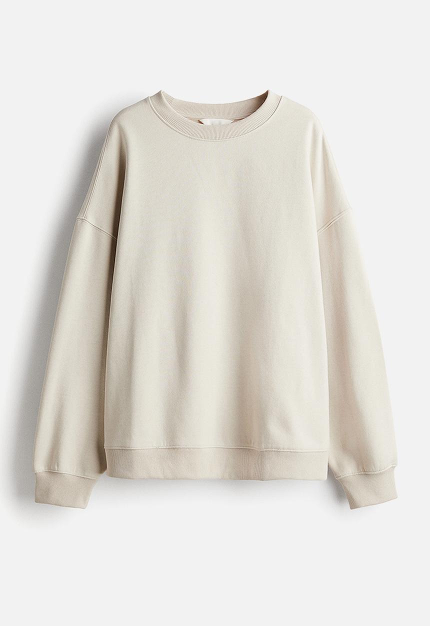 H&M - Oversized sweatshirt -  light beige 